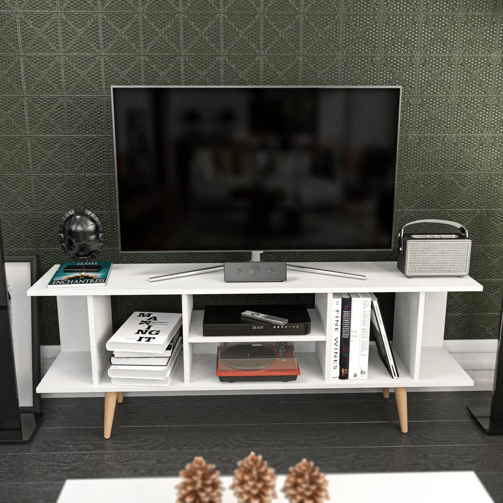 TV polica Akya White