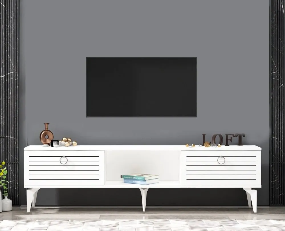 TV polica Arona White