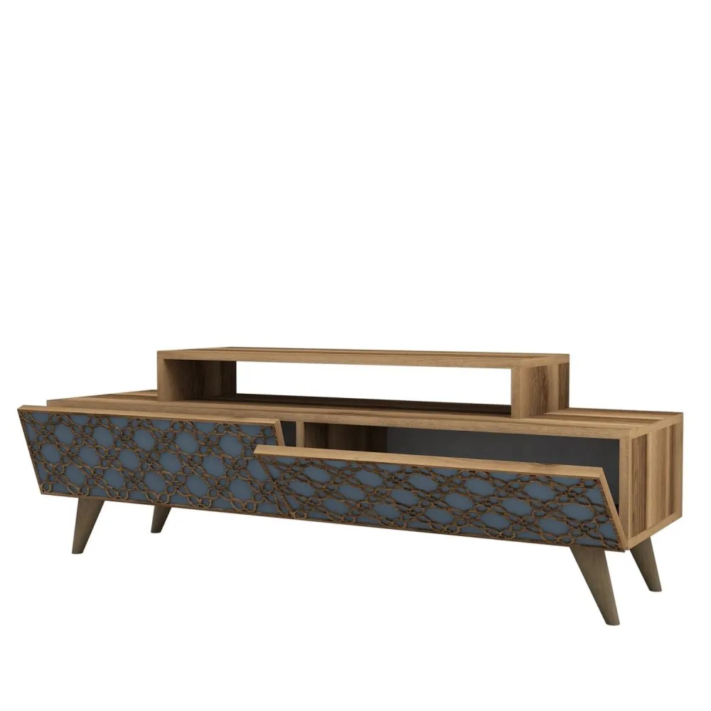 TV polica City Walnut Chalcedony