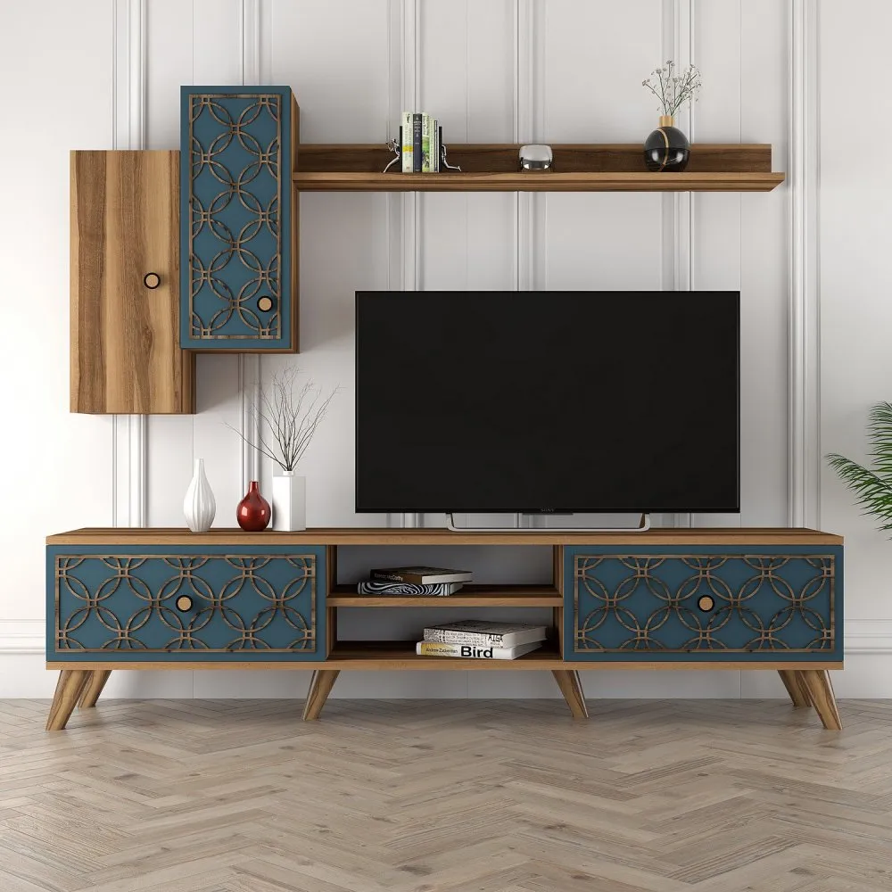 TV polica Class S Walnut Chalcedony