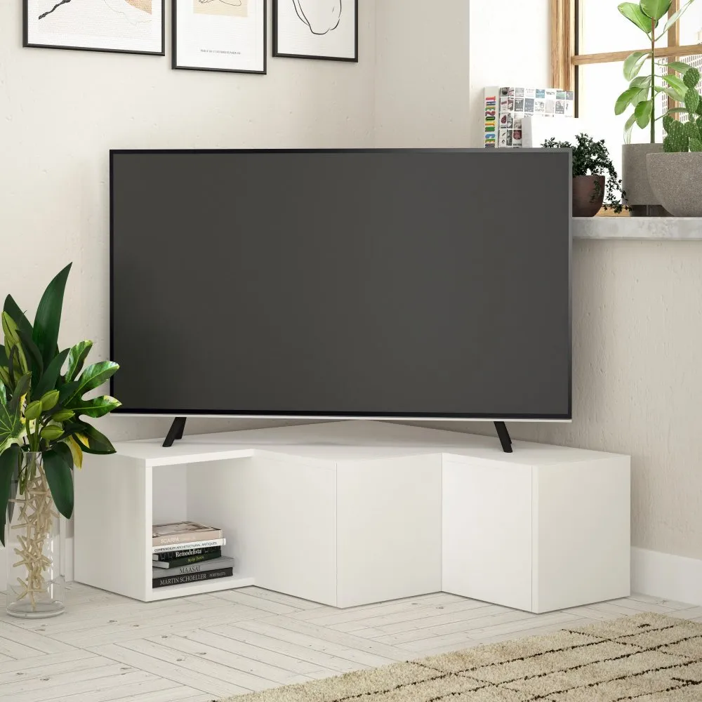 TV polica Compact White