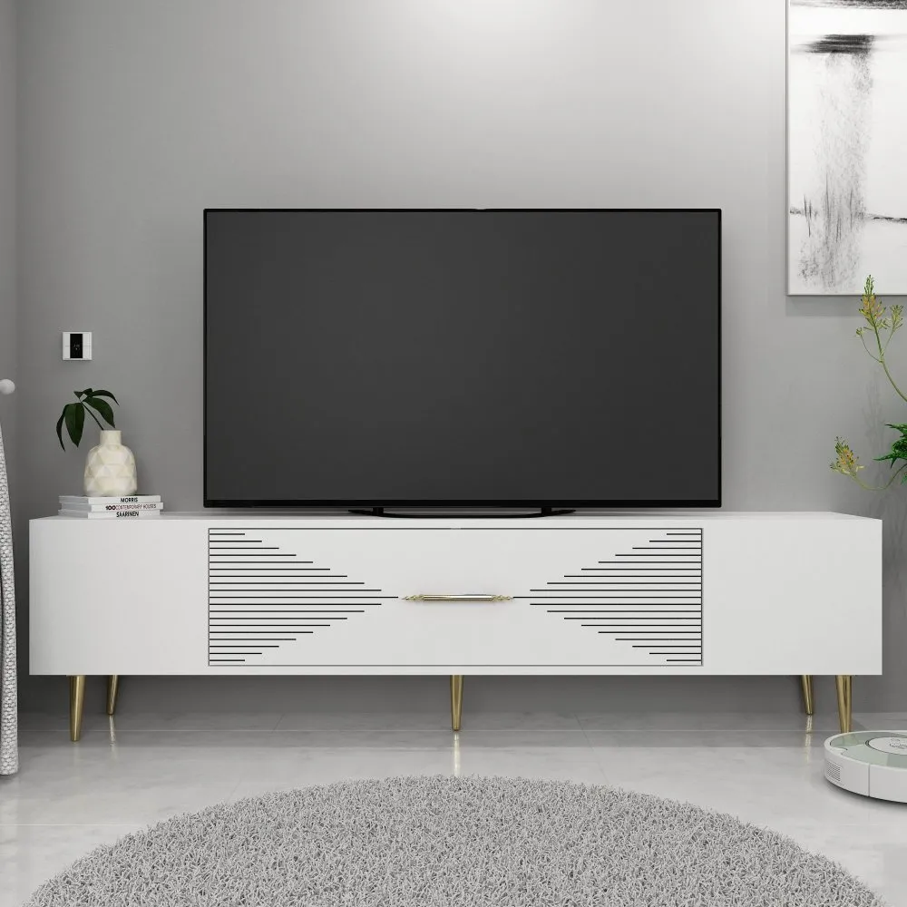 TV polica Dekol1 White Gold