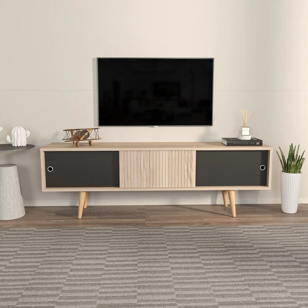 TV polica Ecrin Oak Black