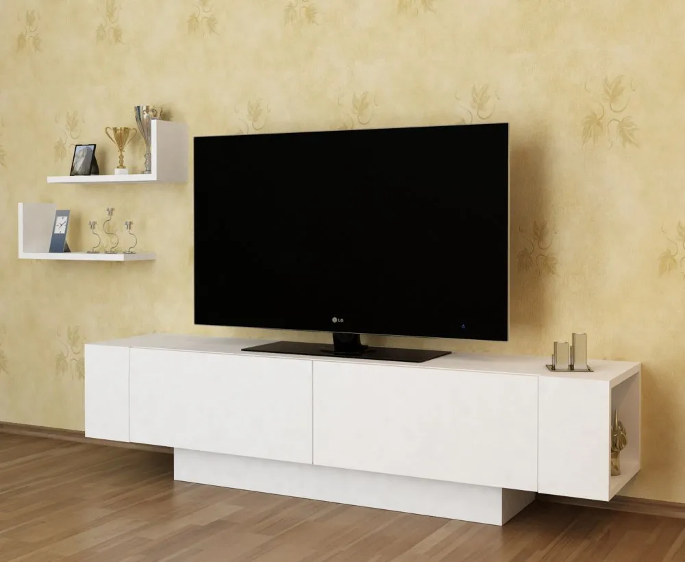 TV polica Ekol White