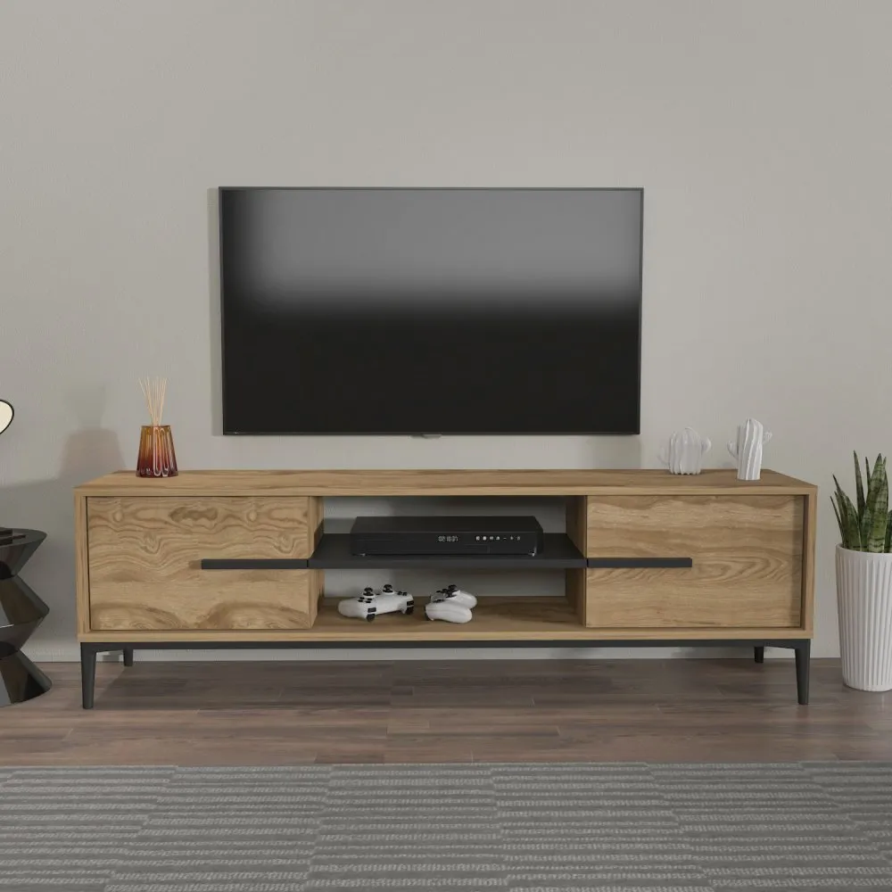 TV polica Eslem Oak Black
