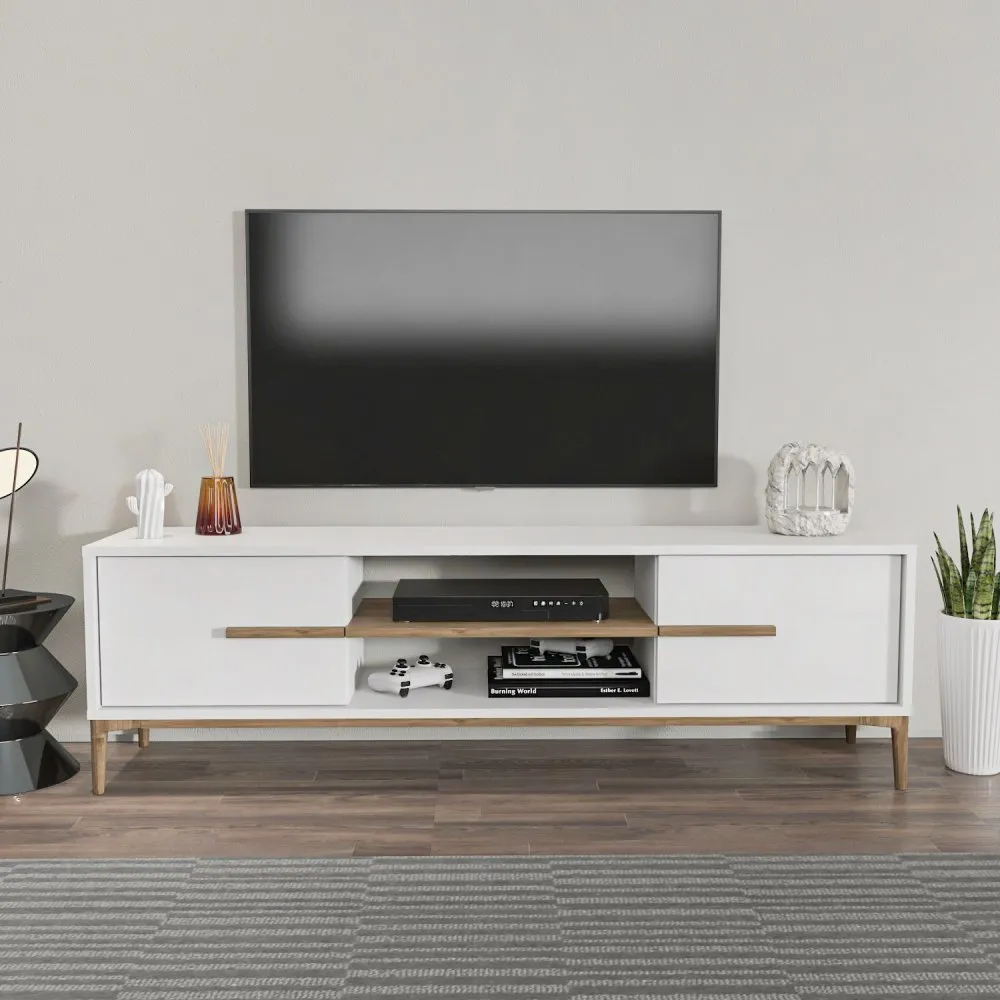 TV polica Eslem White Walnut
