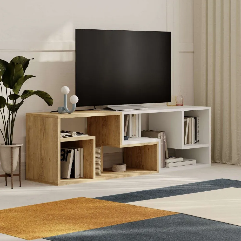 TV polica Glis Sapphire Oak White