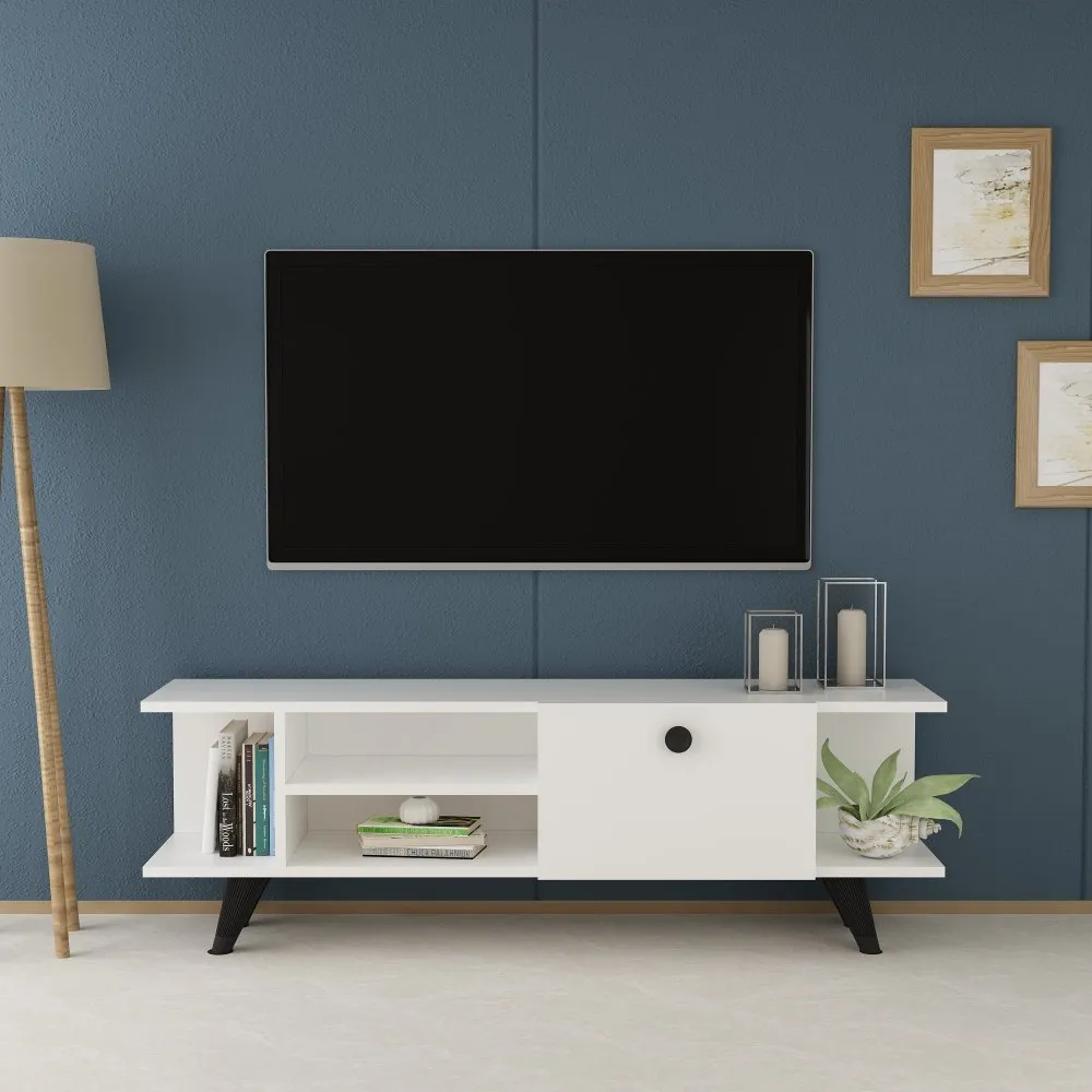 TV polica Idil White