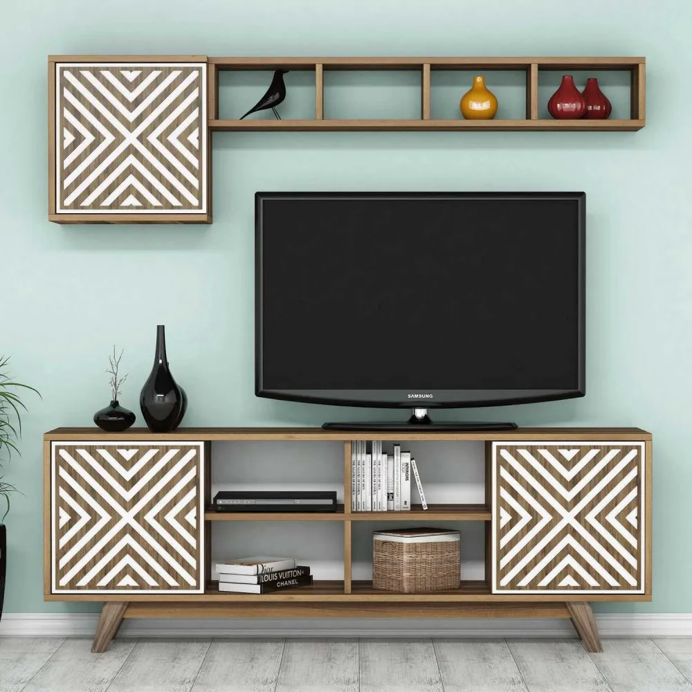 TV polica Inci Walnut White
