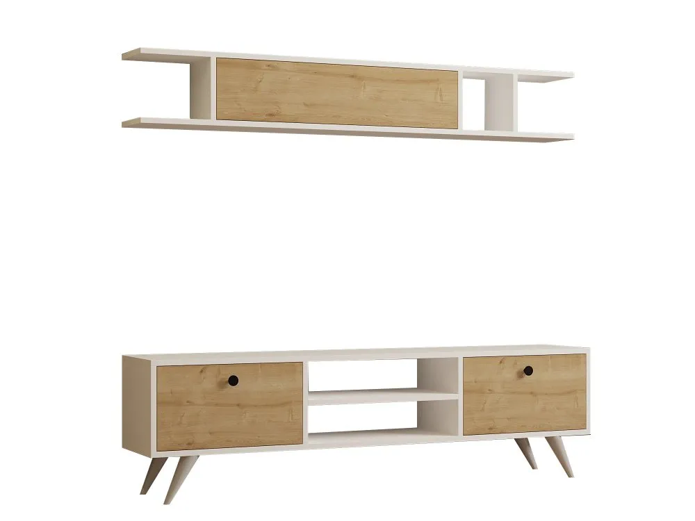 TV polica Italo White Pine