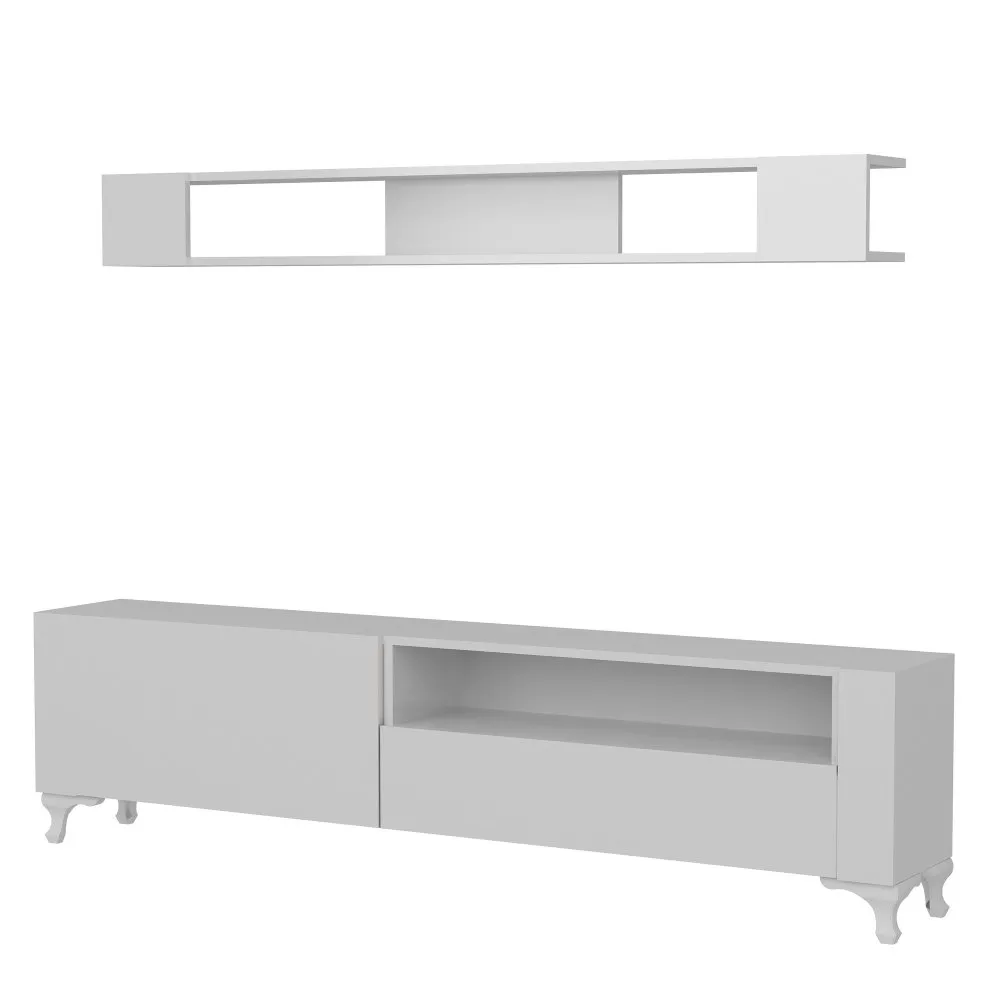 TV polica Kar White