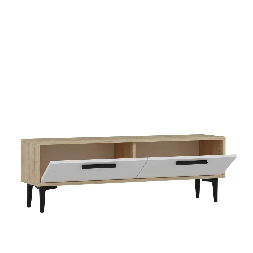 TV polica Leni Sapphire Oak White