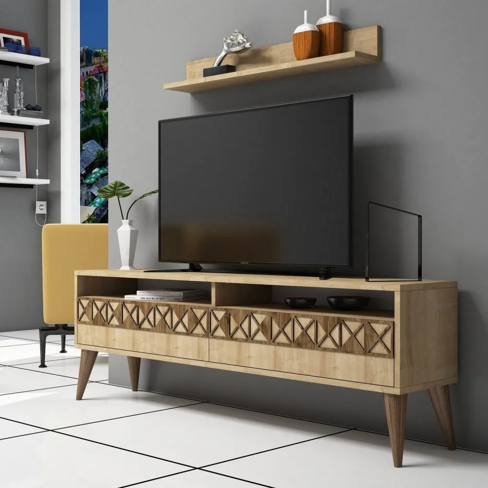 TV polica Line Oak