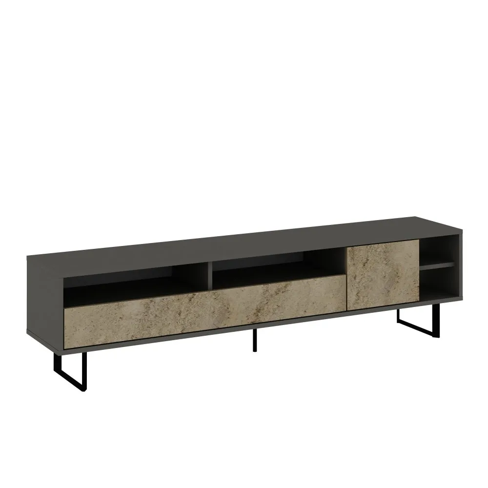 TV polica Luga Grey Travertine
