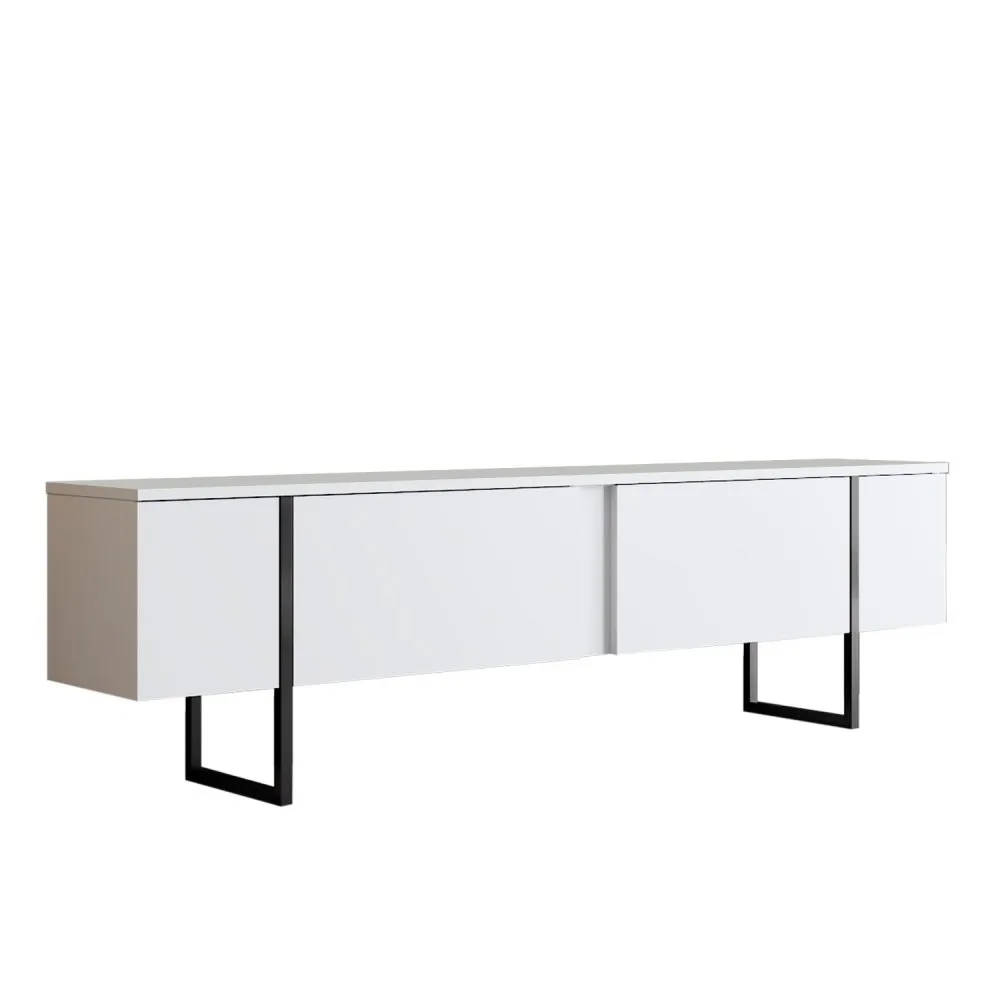 TV polica Luxe White Black (618BLY1105)