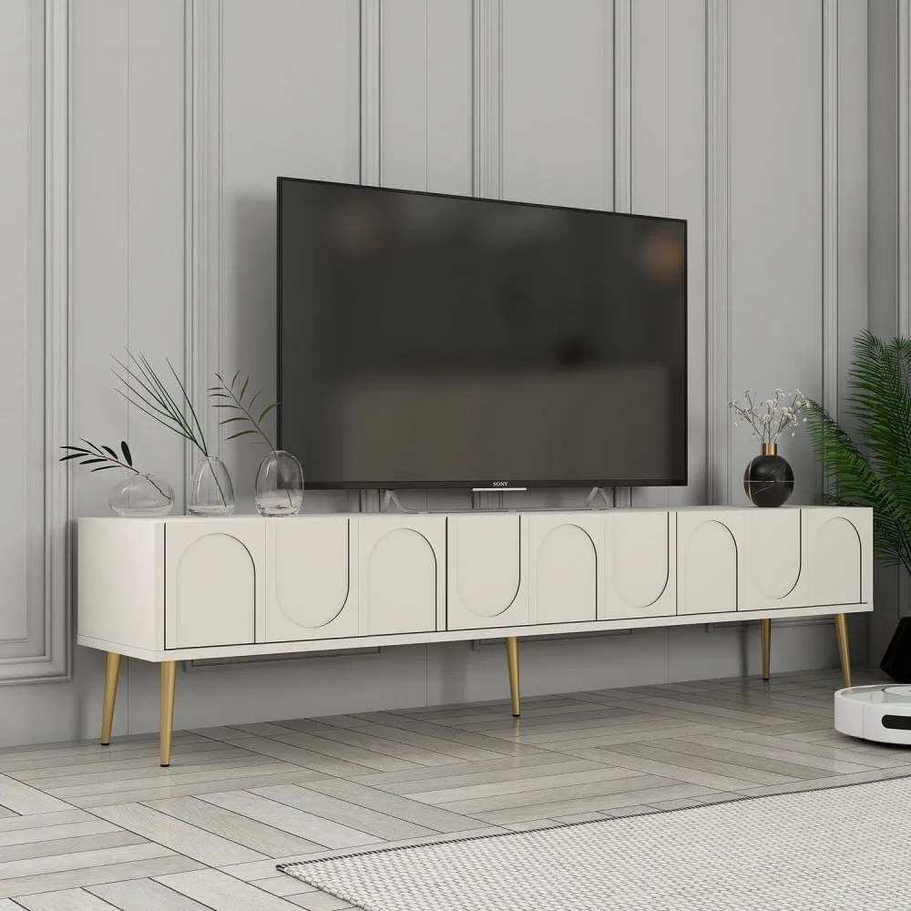TV polica Lyon 43 Cream Gold