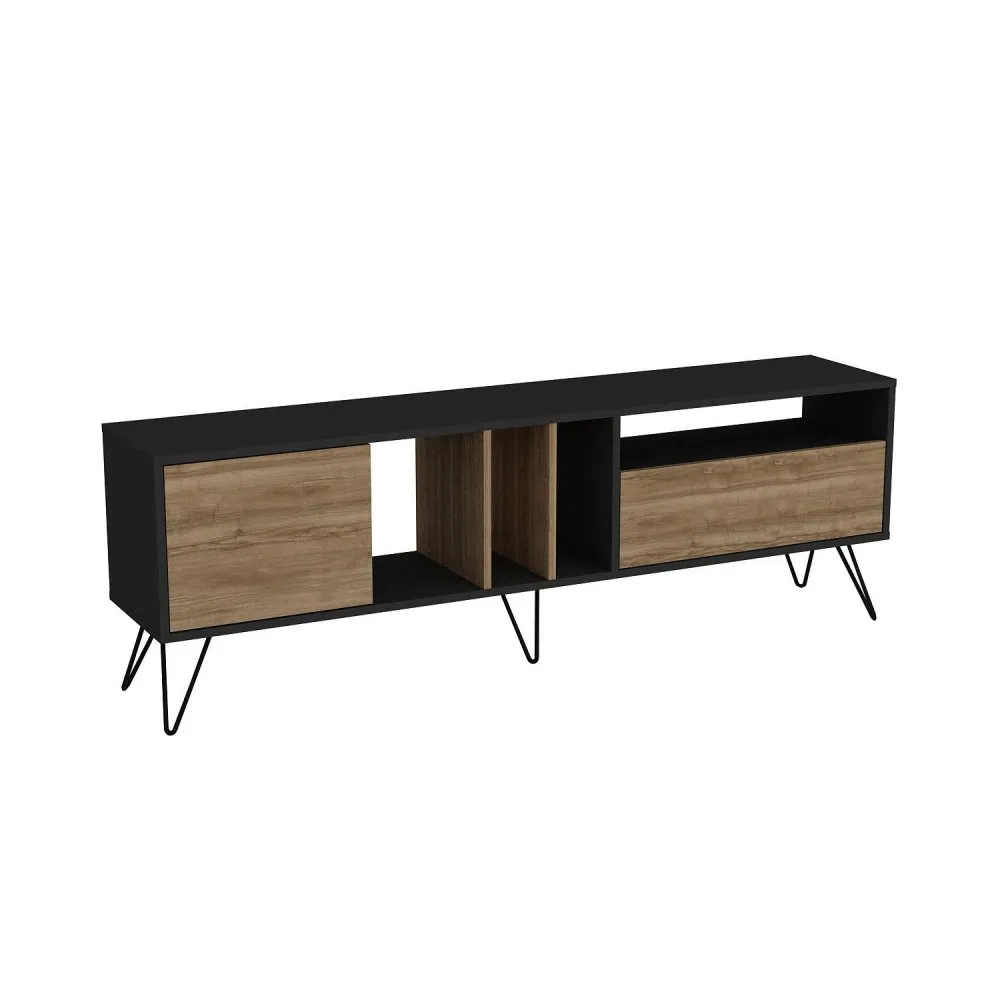 TV polica Mistico (180) Walnut Black (875ZNA3058)