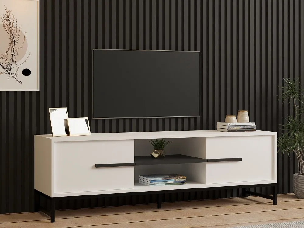 TV polica Mono White