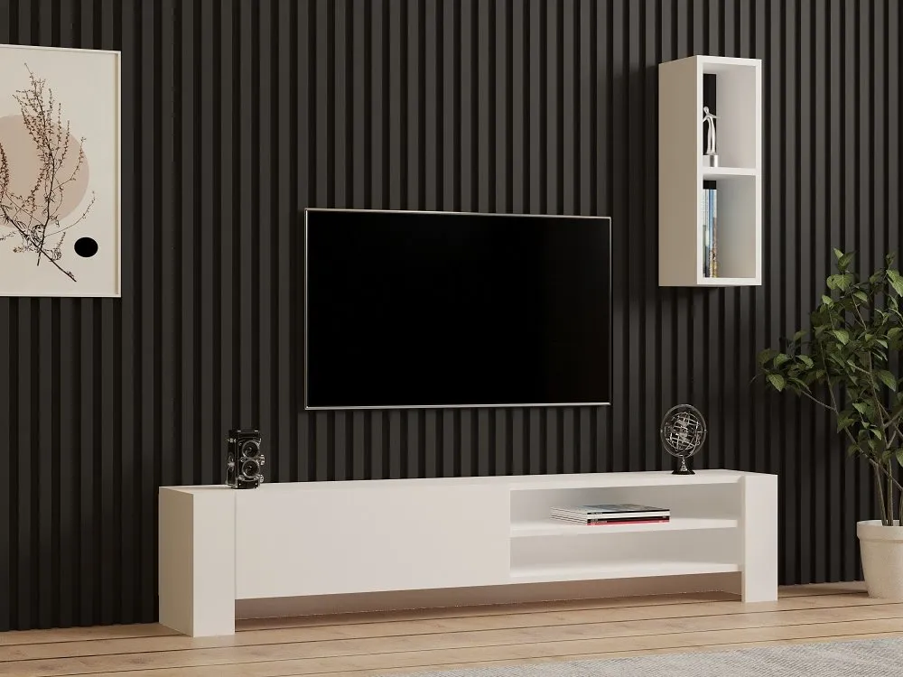TV polica Naz White