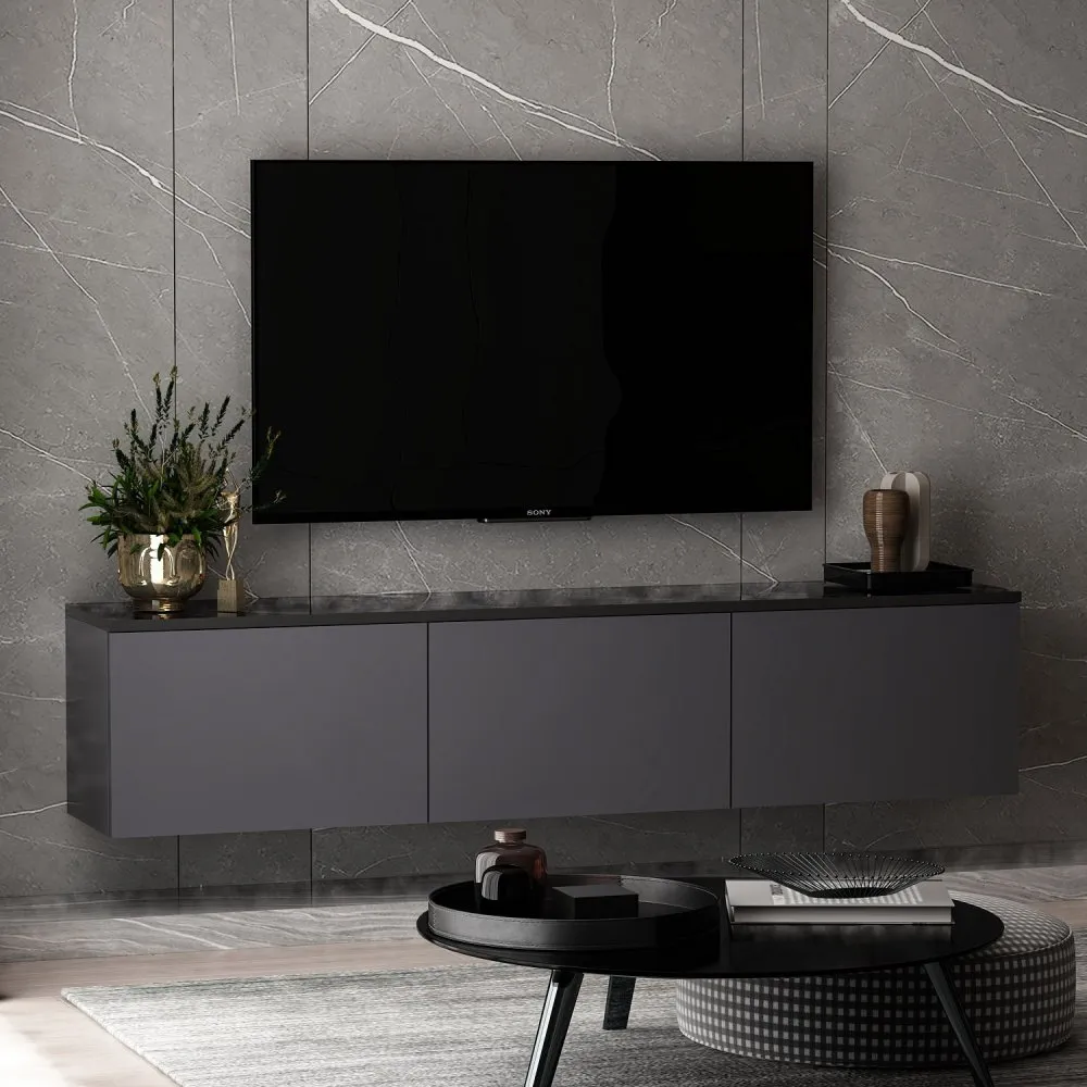TV polica Neon Anthracite