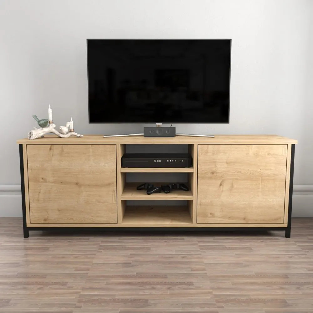 TV polica Otis Black Oak