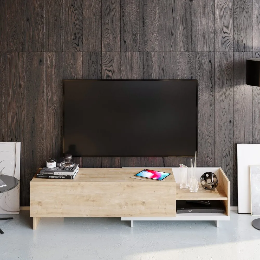 TV polica Parion White Sapphire