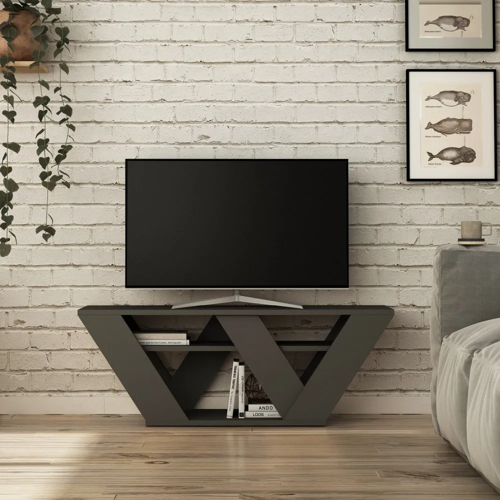 TV polica Pipralla Anthracite