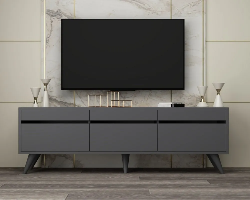 TV polica River Anthracite