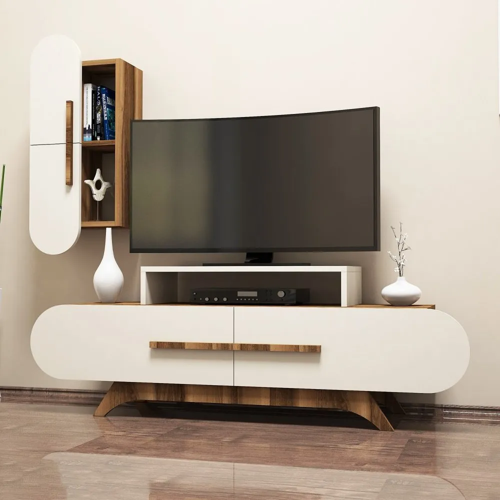 TV polica Rose S Walnut Cream