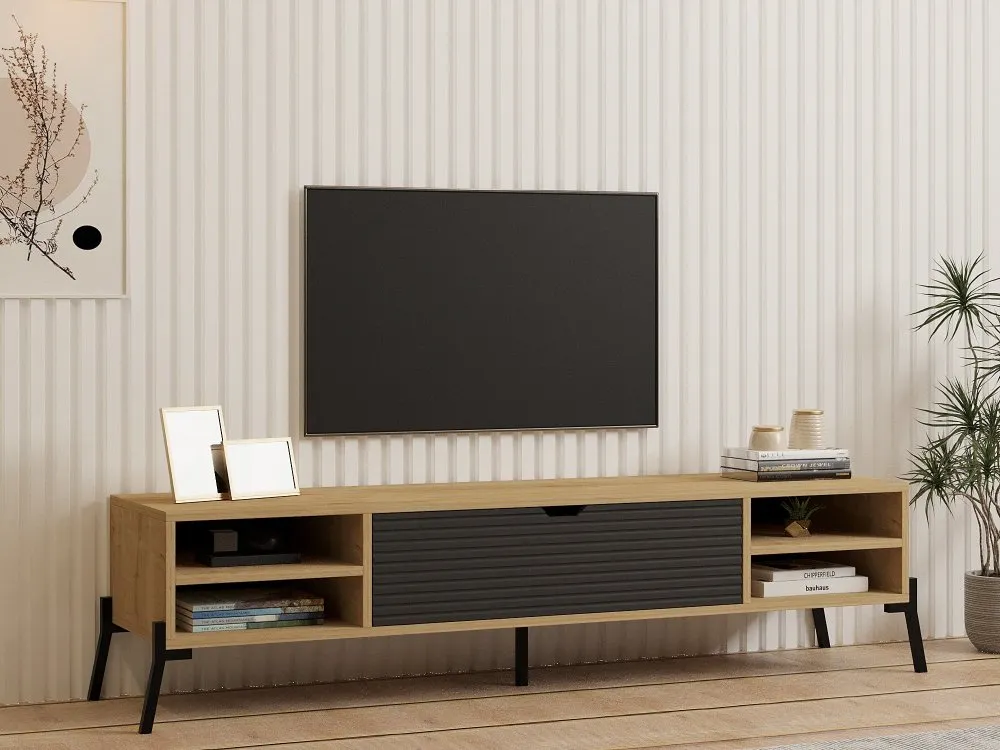 TV polica Santa Sapphire Oak Antracite