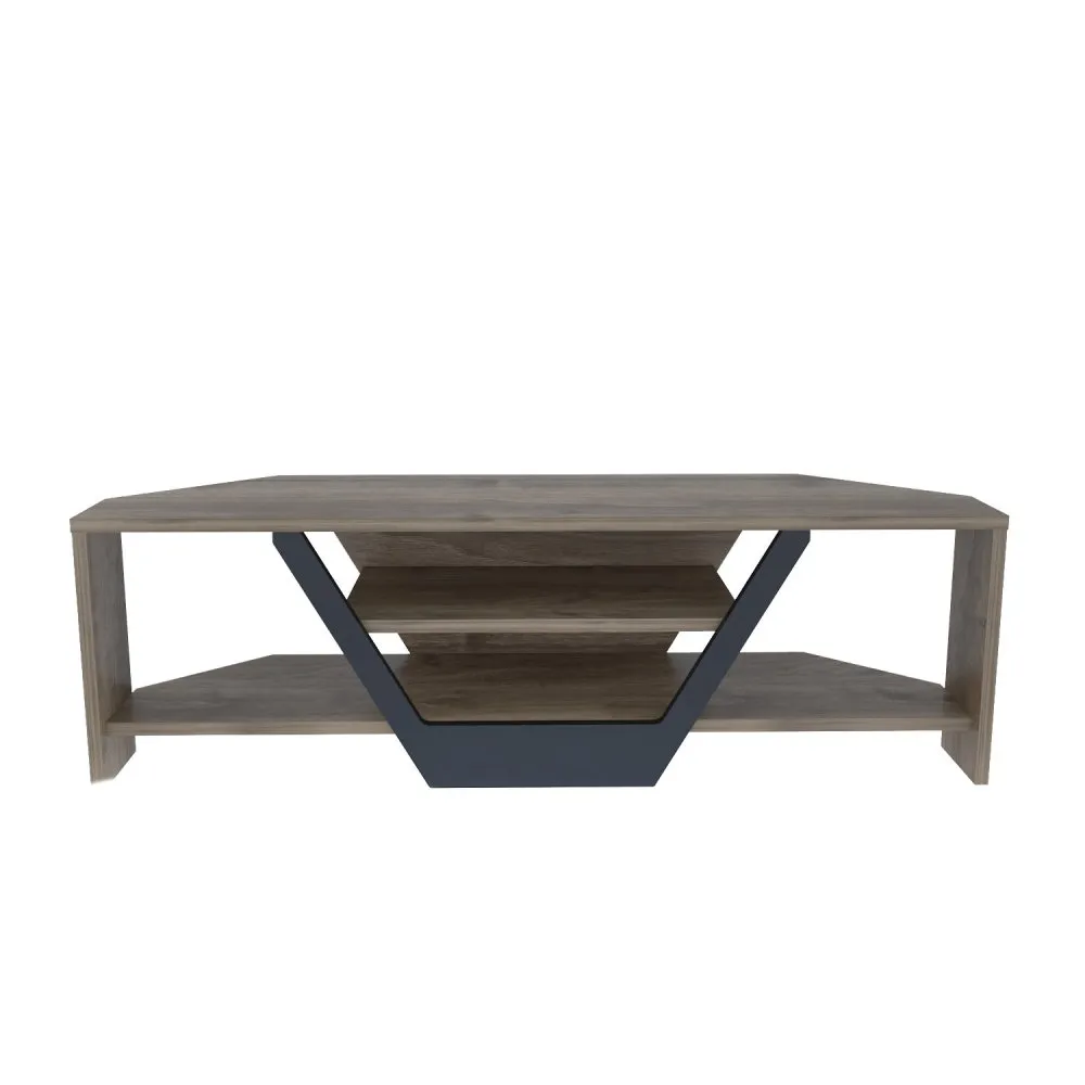 TV polica Sares Walnut Black