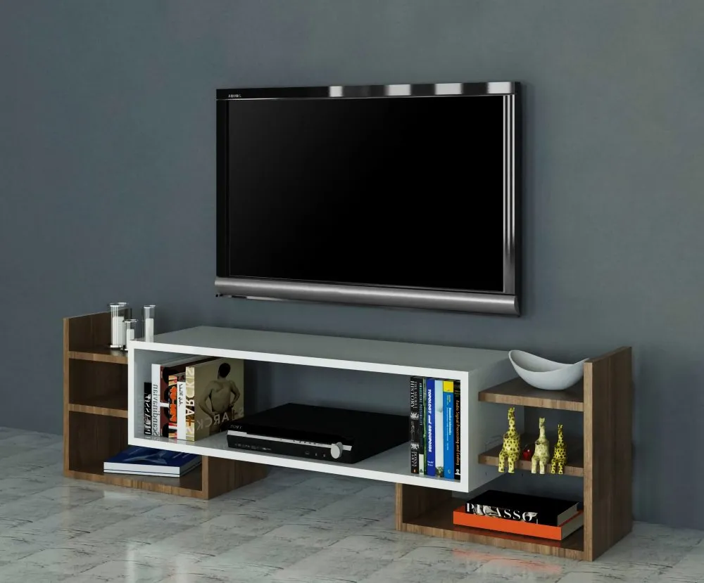 TV polica Sema White Walnut