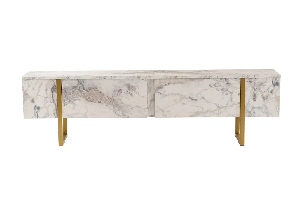 TV polica Serenity Fressia Marble Gold