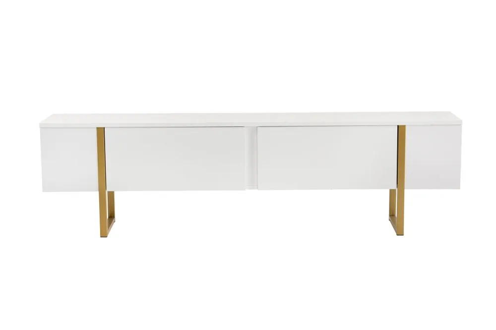TV polica Serenity White Gold