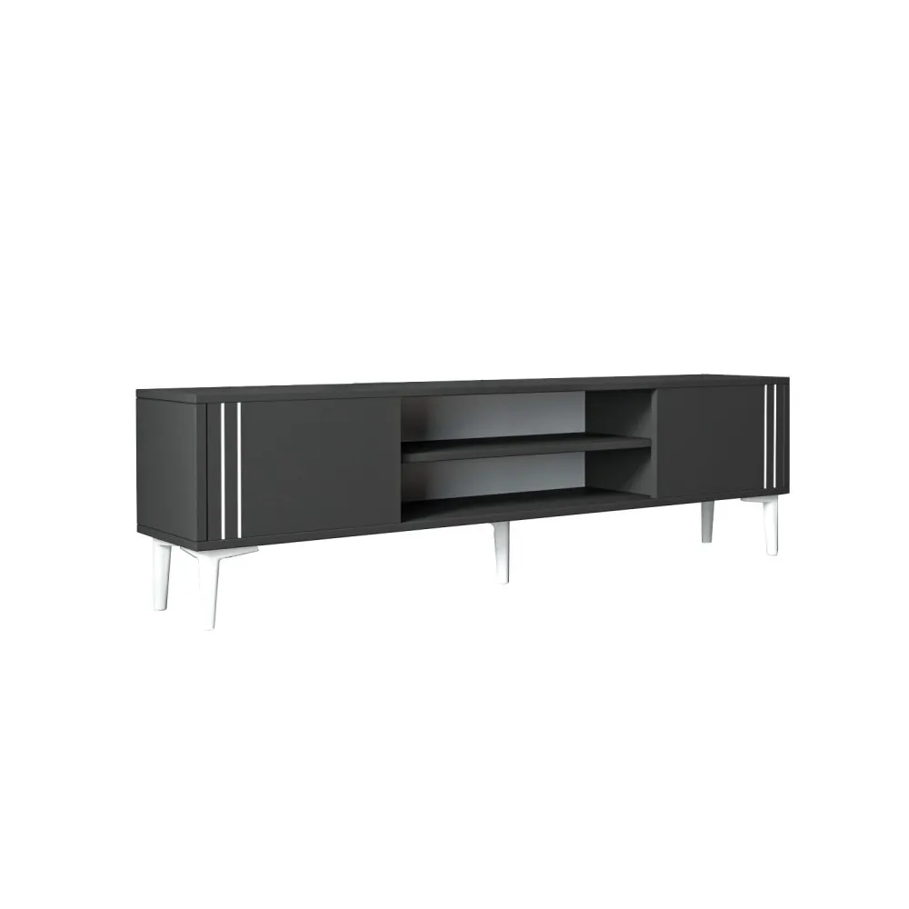 TV polica Snow Anthracite