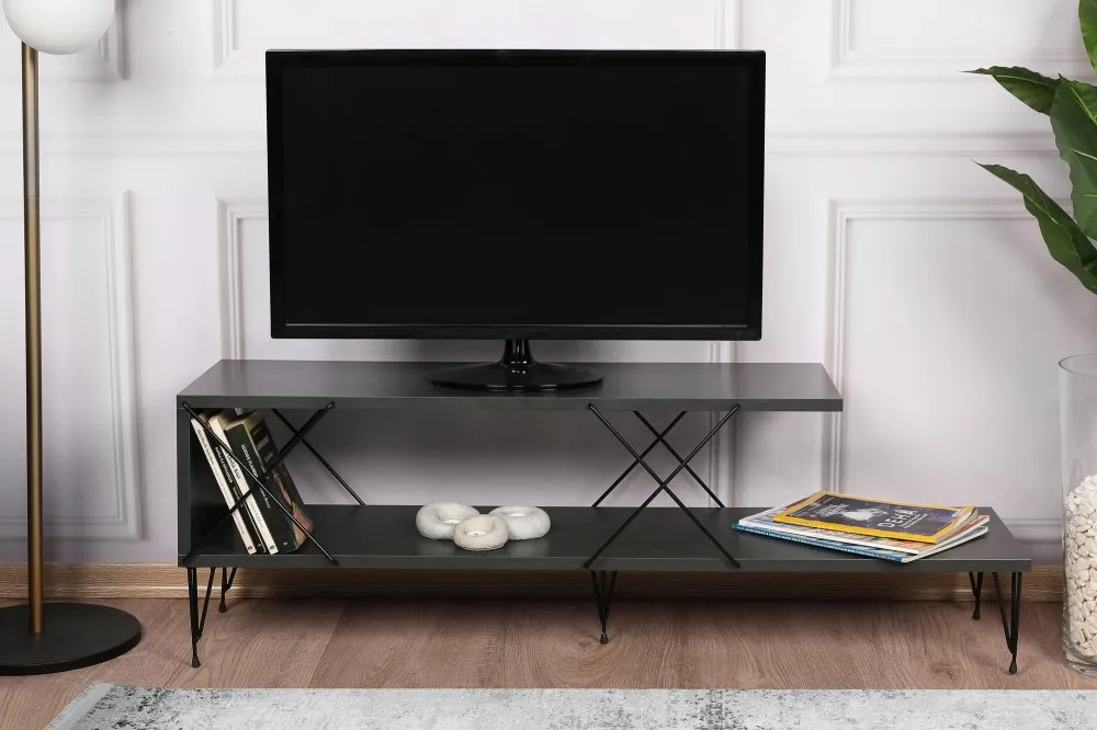 TV polica Street Anthracite