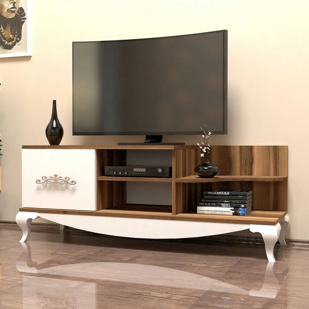 TV polica Sultan Walnut White
