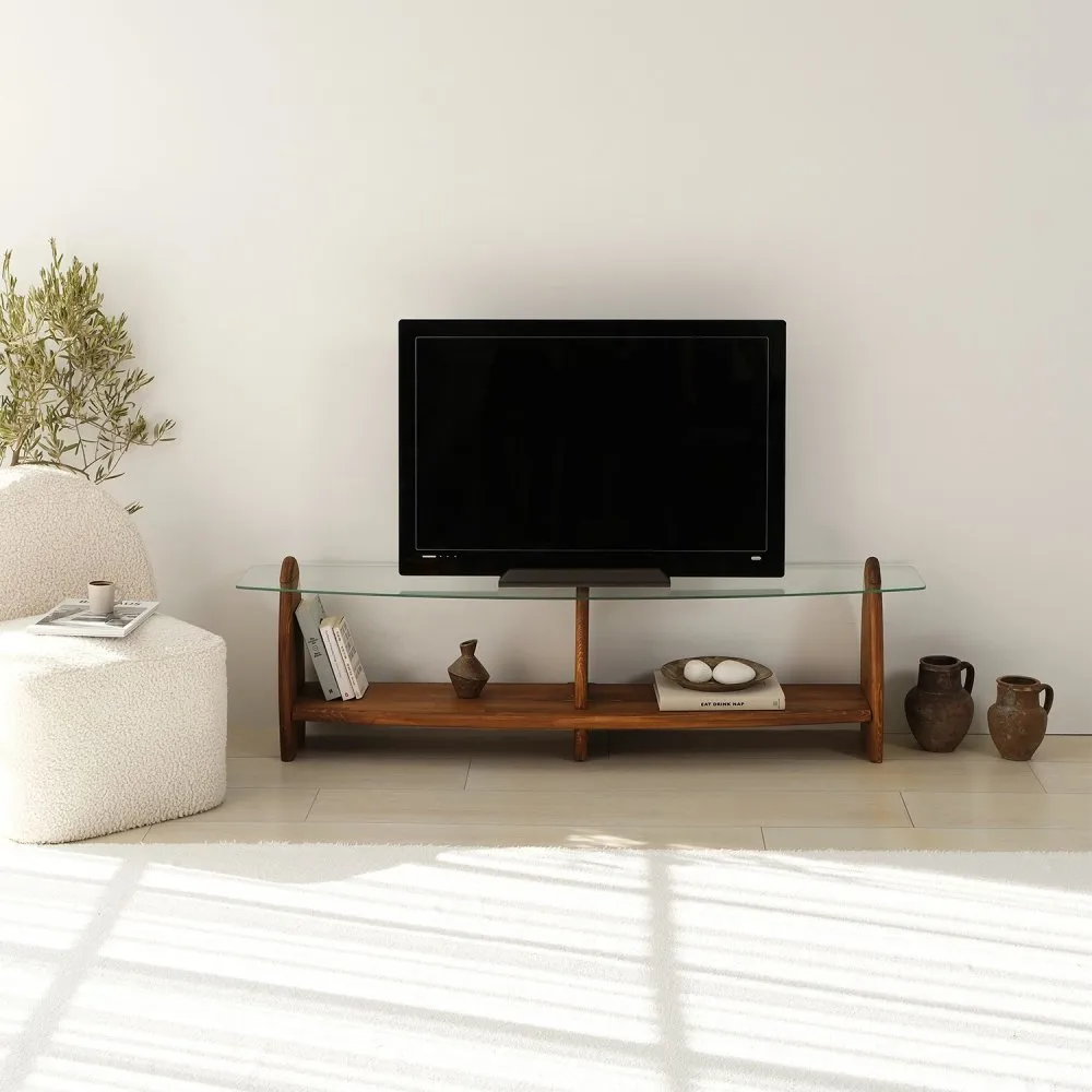TV polica Surf Chesnut Transparent