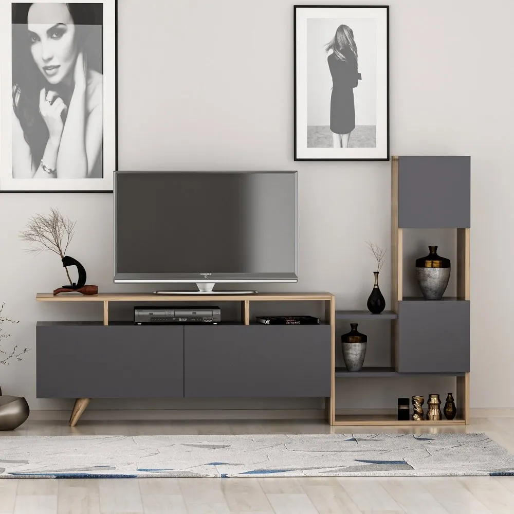 TV polica Tower Ciragan Anthracite