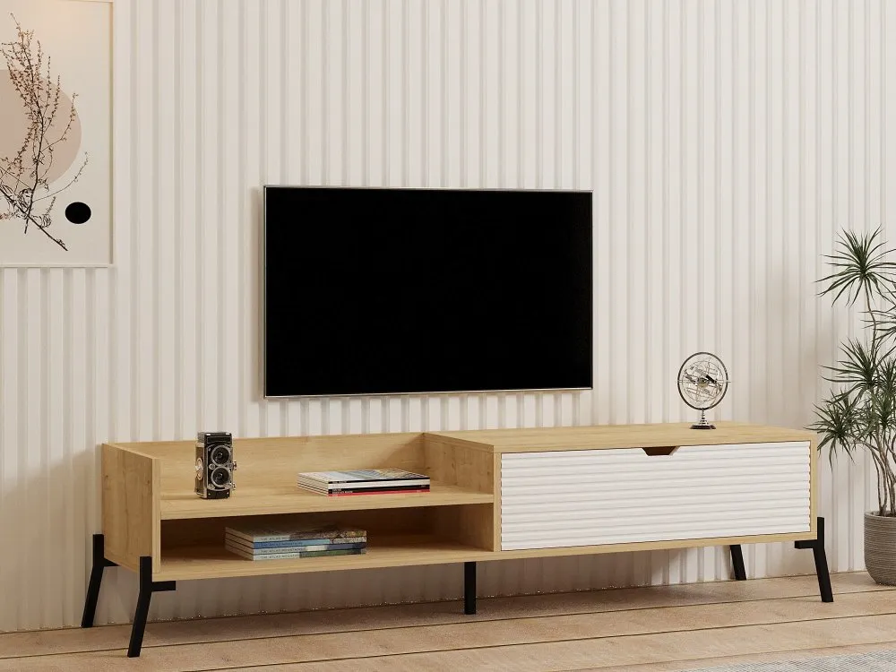 TV polica Trezza Sapphire Oak White