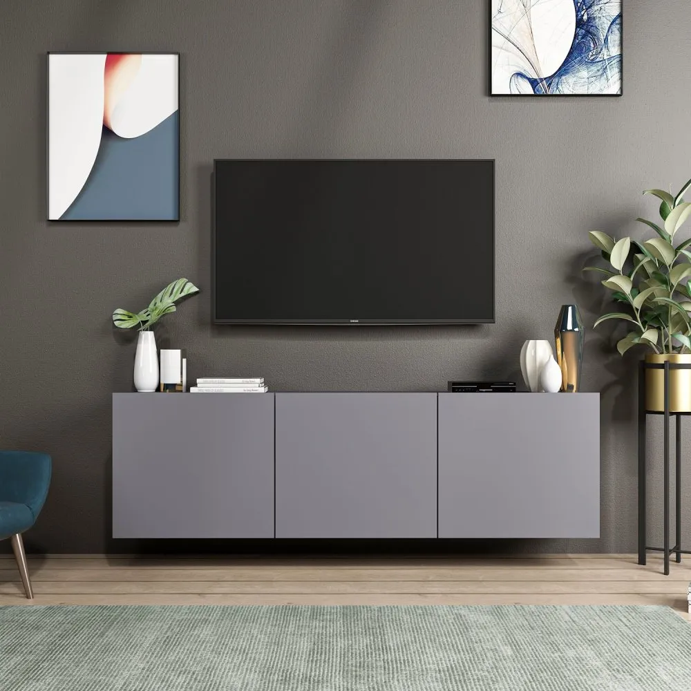 TV polica White Anthracite