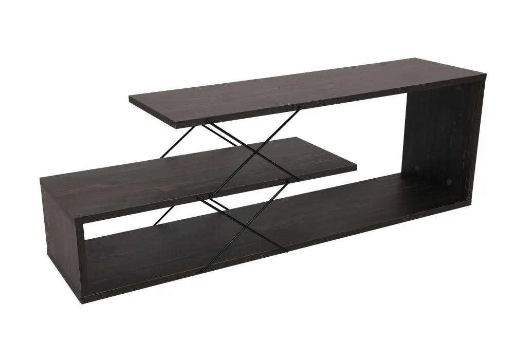 TV polica Zigzag Dark Brown