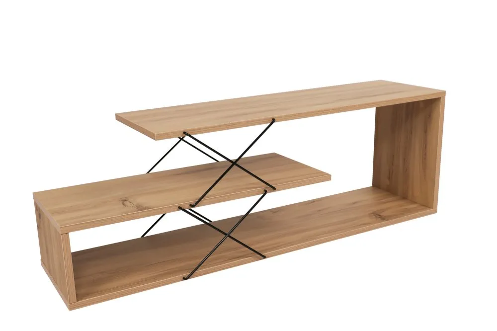 TV polica Zigzag Oak