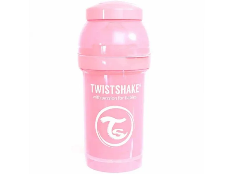 FLAŠICA ZA BEBE 180 ML PASTEL PINK