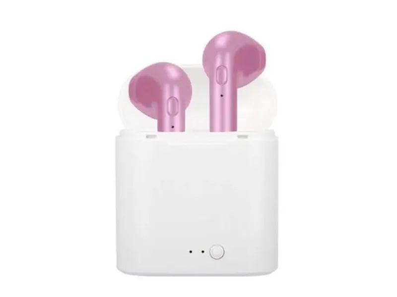 Bluetooth slušalice Airpods i7s ljubicaste HQ