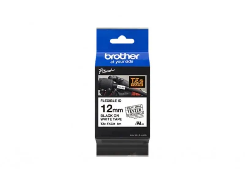 TZEFX231 fleksi traka12mm crno/belo