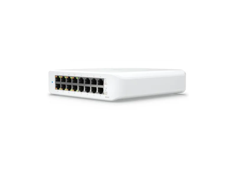 UniFi Desktop 16 Port Gigabit Switch with PoE, USW-LITE-16-POE-EU
