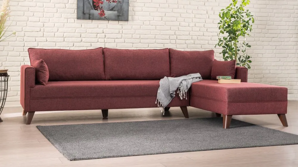 Ugaona garnitura Bella Corner Sofa Right 1 Claret Red