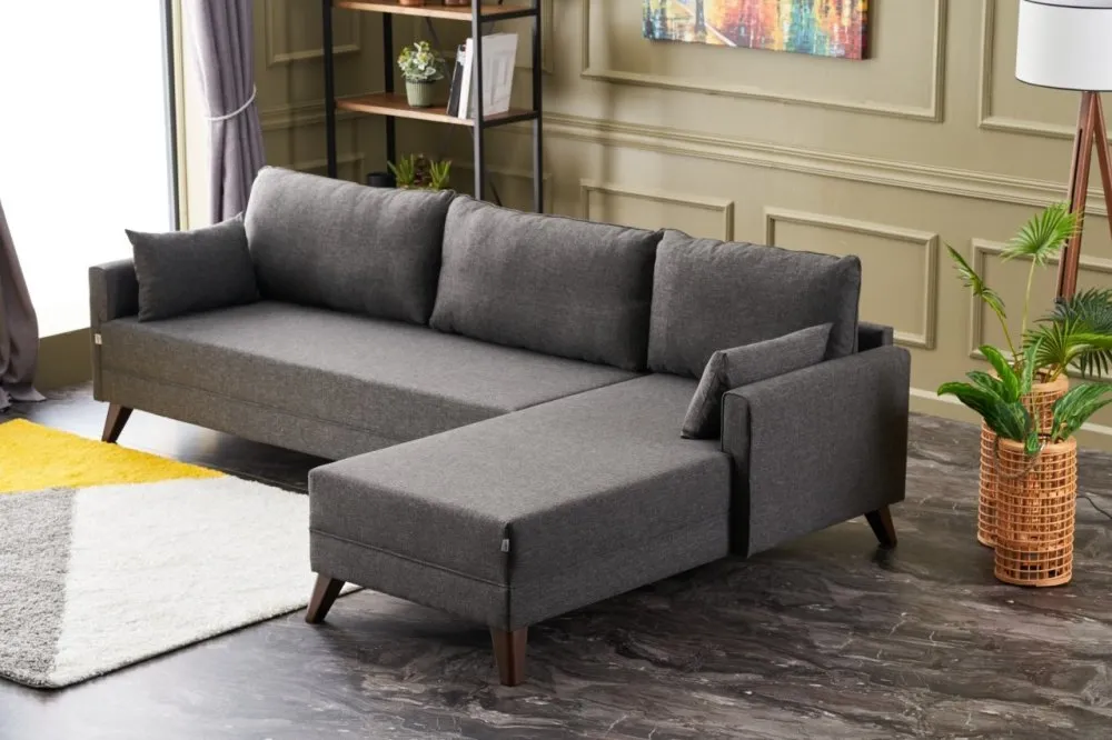 Ugaona garnitura Bella Corner Sofa Right Anthracite