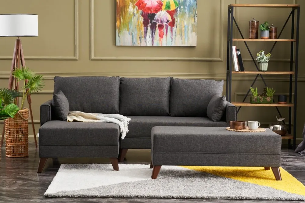 Ugaona garnitura Bella Mini Corner Sofa Left Anthracite